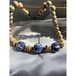 Hazel Chinoiserie & Painted Wood Necklace in Ivory Photo 2