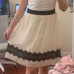 white and black lace skirt Photo 1