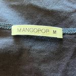 MANGOPOP  Scoop Neckline Long Sleeve Navy Blue Bodysuit Photo 2