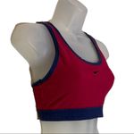 Nike  Vintage 1990s Blue and Red Racerback Sports Bra Medium 8-10 Photo 1