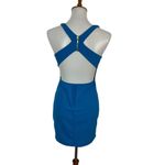 B Darlin  Dress Womens 5 6 Blue Bodycon Sleeveless Clubwear Party Sexy Photo 4