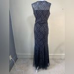 Cardalite Women’s sheer panel‎ maxi dress, shimmer, flowy sleeveless, vintage Black Size undefined Photo 4