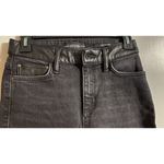 Guess 1981 Faux Leather Accent Detail Black Straight Leg Jeans Women's Sz 25β Photo 6