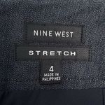 Nine West Dark Chambray  Stretch Front Slit Above Knee Skirt Women’s 4 Classic Photo 2