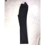 Style & Co  Pants Sz 6 Black Boot Leg Faux Suede Photo 3