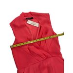 Julie Billiart NWT  Coral Wrap-Style Silk Dress W/ Pockets side Zipper Womens S Photo 8