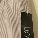 Le Suit New‎ NWT  Pink Blue Pinstripe The Hamptons Lined Back Zip Skirt Size 10 Photo 2