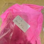 Aerie NWT  Shine Pique V Wire Bandeau Bikini Top size L/XL Pink Photo 11