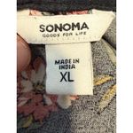 SONOMA Black Floral Jumpsuit Women's XL V Photo 3