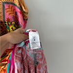 Farm Rio  Mixed Scarves Midi Dress M Photo 5