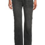 Good American GOOD AMERICAN Good Boy Frayed Outseam Straight Leg Jeans Photo 11