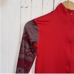 Nike Pro Dri-Fit 3/4 Zip Long Sleeve Top Red Size S Photo 1