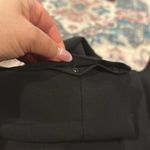 J Brand J. Brand black round neck snap front blouse rounded hem top M Photo 6