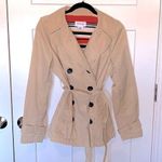 st. john's bay Stripe Lined Trench Coat Photo 0