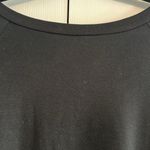 Heroine Sport Black Open Back Sweatshirt with Silver Arm Stripe Photo 2