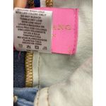 Azalea Wang Patchwork Cropped Denim Jacket Cutout Blue White Size L Statement Size L Photo 9