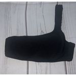 Shade & Shore   One Shoulder Textured  Bikini Top Black Women’s 32A New Photo 1