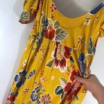 Dolce & Gabbana  Dress IT 42 / US 6 Yellow Floral Cold Shoulder Vintage Y2K Photo 9