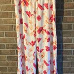 Calvin Klein  Red and Orange Wide Leg Lounge Pants Photo 0