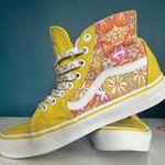Vans  Sk8-Hi Psychedelic Resort Yellow Skate Shoes Photo 0