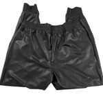 Maison d’Amelie Faux Leather Coated Jogger Pants Black Size M Size M Photo 4
