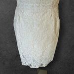 Free People Cream Strapless Lace Mini Dress size 12 Feminine Romantic Flirty Photo 5