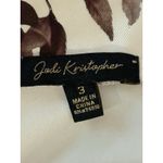 Jodi Kristopher  Ivory Floral Flare A-Line Mini Skirt School Dance Rose Size 3 Photo 4