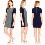 J.Crew  Navy Striped Knit Short Sleeve Mini Shift Dress 4 Photo 1