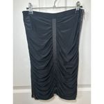 Cache  Black Pencil Tuxedo Skirt Gathered‎ Luxe Jersey Size 2 Y2K Style Photo 1
