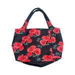 Nanette Lepore  Athena Navy Rose Flower Large‎ Shopper Shoulder Bag Tote NEW $128 Photo 1
