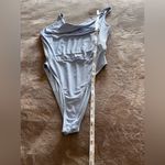 ZARA  Sky Blue One Piece Women’s Tank Top Cowl Neck Bodysuit Sz M EUC Photo 6