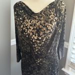 Jones New York  Grey Black Floral Cowl Neck Bodice Lined Stretch Sheath dress 6 Photo 1