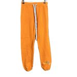 Warm Fun Orange Aloha Drawstring Sweatpants Cotton Fleece Relaxed Extra Small Size XS Photo 1
