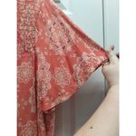 Torrid Women's Size 2X Orange Mandala Smocked Neck Flutter Sleeves Rayon Top Photo 4