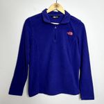 The North Face Purple Fleece Quarter Zip Sweater Photo 3
