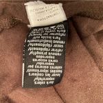 Calvin Klein Jeans|| Brown short sleeve v-neck long top with gathered sides Photo 6