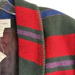 Vintage Casual Corner Women's Retro Holiday Striped Blazer Wool Blend Winter 10 Red Photo 4