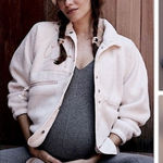 Free People NEW x Hatch Hit the Slopes Jacket in Cream, Size Small, MSRP $178 Photo 0