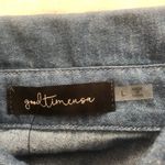 Good Time USA Blue Denim Long Sleeve Frayed denim Shirt NWT L Size L Photo 7