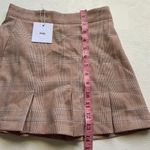 Adika Plaid Pleated Mini Skirt Women’s XS Brown Checkered Tennis Schoolgirl Y2K Photo 5