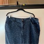Charter Club Women's Blue Jeans with White Speckles size 18W Photo 3