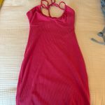 Princess Polly Hot Pink Bodycon Halter Dress Photo 2