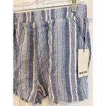 Rachel Paige New York Striped Shorts Blue‎ White Cotton Women's Large Blue Photo 1