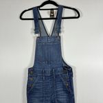 Madewell  Womens Skinny Denim Bib Overalls‎ Jansing Wash Side Zip Size XS Stretch Photo 2
