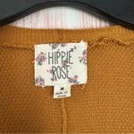 Hippie Rose  Golden Mustard Side Tie Open Cardigan Photo 2