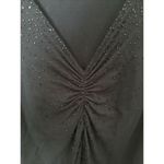 Party City Black Beaded Top Vintage‎ 1X Apt9 Gathered Front Photo 1