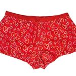 Victoria's Secret Y2k 2000s Victoria’s Secret pink Red heart print 100% cotton shorts size medium Photo 1
