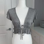 Urban Outfitters  Kimchi Gray Tie Top Photo 0