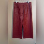 Maeve Anthropologie  The Collette Vegan Leather Cropped Pants NWOT Photo 3