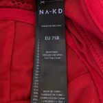 NA-KD Red Sleeveless Floral Lace Corset Bustier Cami Camisole Bra Top Size 34A Photo 2